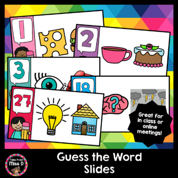 Preview of Guess the Word - Distance Learning
