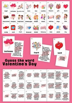 Preview of Guess the word game. Valentine's Day