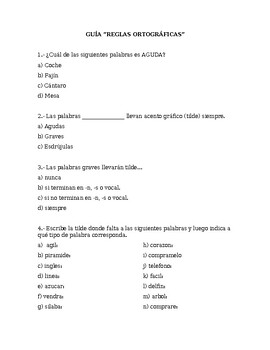 Preview of Guía Normas Ortográficas