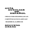 Guía auxiliar en español 2do grado -Actividades y explicación.