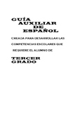 Guía auxiliar en español 3do grado -Actividades y explicación.