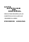 Guía auxiliar español 1er Grado- Actividades y explicación.