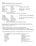 Spanish 4 study guide for subjunctive