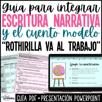 Preview of Guía para integrar la unidad de escritura narrativa con cuento modelo Rothirilla