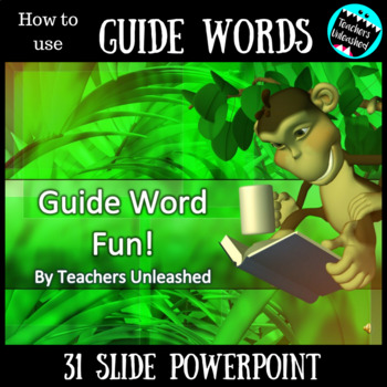 Preview of Guide Words PowerPoint Lesson
