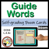Guide Words Dictionary Skills Boom Cards Digital Vocabular