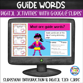 Preview of Guide Words Digital Activities for Google Slides 