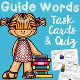 Guide Words Task Cards and Guide Words Quiz