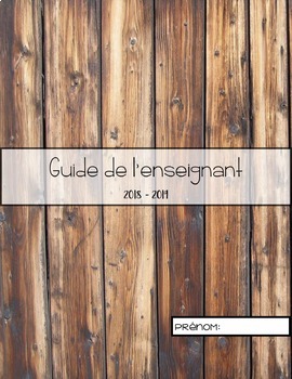 Preview of Guide de planification 2018 - 2019 - 3AM/2PM - Guide de l'enseignant - Agenda