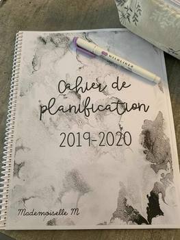 Preview of Planificateur 2019-2020 - Noir et blanc - 9 cases