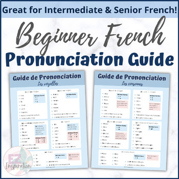 Preview of Guide de prononciation française | Beginner French Pronunciation Guide