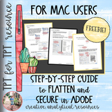 Guide to Flatten and Secure TPT Products in Adobe for Mac Users
