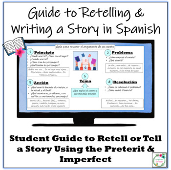 Preview of Guide to Retell or Write a Story in Spanish