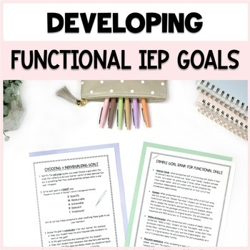Preview of Guide to Selecting and Writing Functional IEP Goals and Objectives Free