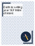 Guide to Writing your SLP letter of intent