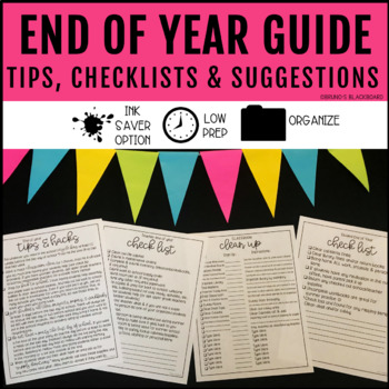 Preview of Guide to the End of the Year "A resource to help teacher's survive at the E.O.Y"