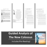 Guided Analysis of The New Colossus with Pre-Reading! for 