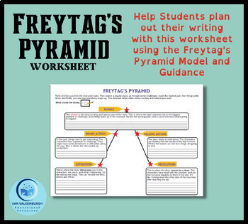 Preview of Guided Freytag's Pyramid Worksheet