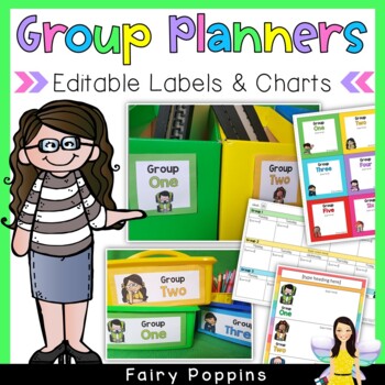Preview of Guided Group Labels, Charts & Planners