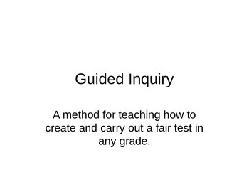 Preview of Guided Inquiry