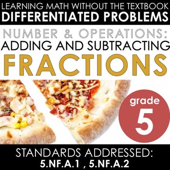 Preview of Guided Leveled Math: Adding and Subtracting Fractions
