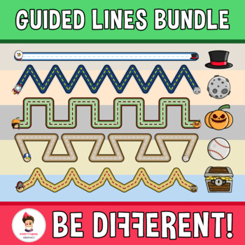 Preview of Guided Lines Clipart Bundle