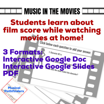 Preview of Guided Listening - Analyze Movie Music - Distance Learning - Google