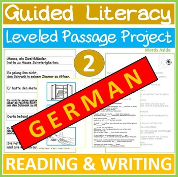 Preview of Leveled Reading Writing Passage SpEd German Text 