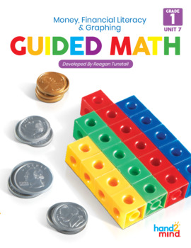 Preview of Guided Math First Grade Coins and Graphing Unit 7