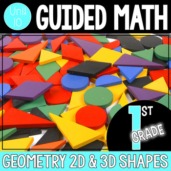 Preview of Guided Math 1st Grade - Geometry