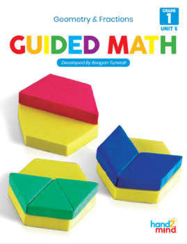 Preview of Guided Math First Grade Geometry and Fractions Unit 5