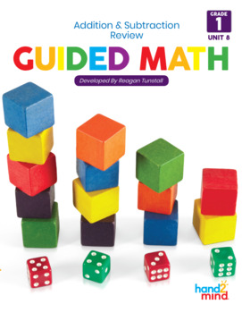 Preview of Guided Math First Grade Mixed Review Unit 8