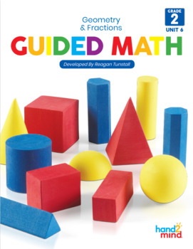 Preview of Guided Math 2nd Grade Geometry and Fractions Unit 6