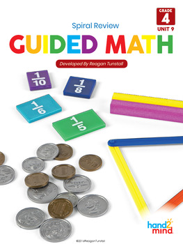 Preview of Guided Math 4th Grade Spiral Review Test Prep Unit 9