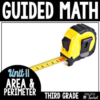 Preview of Guided Math AREA & PERIMETER - Grade 3