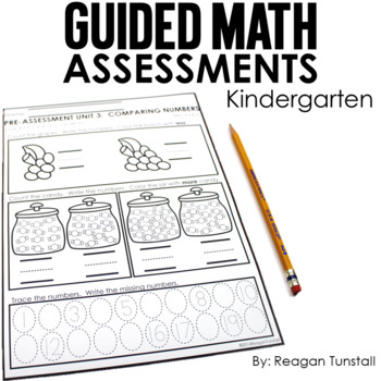 Preview of Guided Math Assessments Kindergarten