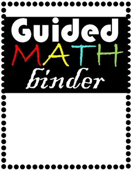Preview of Guided Math Binder