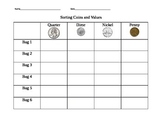 Guided Math Game-Sorting Coins