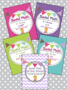 Guided Math Grade 2 Common Core ALL STRANDS BUNDLE by Tina's Teaching