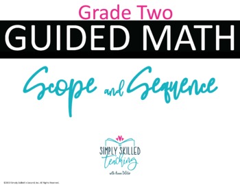 Preview of 2nd Grade Guided Math Scope and Sequence