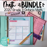 Grade 3 Math 2020 Ontario ALL STRANDS BUNDLE (all expectat