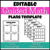 Guided Math Group Lesson Plan Template, Observation Notes,