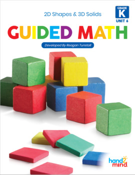 Preview of Guided Math Kindergarten 2D and 3D Shapes and Solids Unit 6
