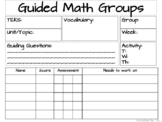 Guided Math Lesson Plan Template
