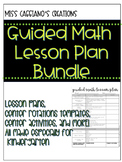 Guided Math Lesson Plan with Activities Center Rotation Te
