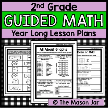 Guided Math Lesson Plans (Year Long - 2nd Grade) by The Mason Jar