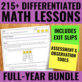 Guided Math Lesson Plans | Year-Long BUNDLE | 2020 Ontario