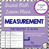 Guided Math Lesson Plans for Measurement: Perimeter & Area