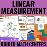 Linear Measurement Guided Math Centers | Includes Perimete