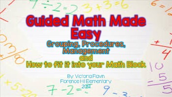 Preview of Guided Math Made Easy!  *OVER 40 PAGES*(A Professional Development Presentation)
